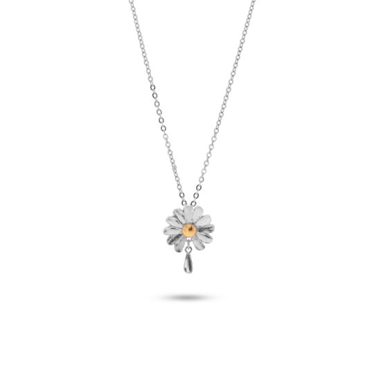 Collana Margherita Pendente Rodio