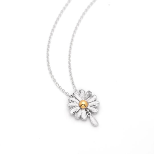 Collana Margherita Pendente Rodio