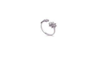 Anello Dalia Placcato Oro Nero