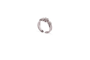 Anello Dalia intrecciato Placcato Oro Nero