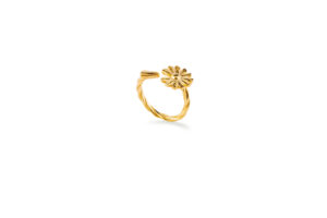 Anello Margherita intrecciato Placcato Oro Giallo