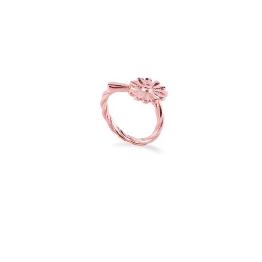 Anello Margherita intrecciato Oro Rosa