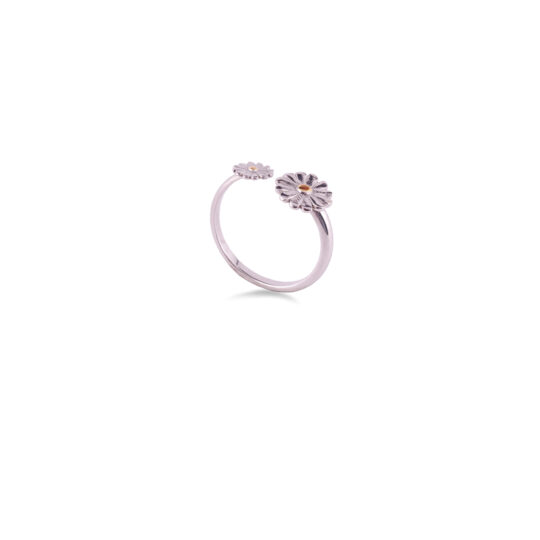 Anello doppia Margherita Rodio