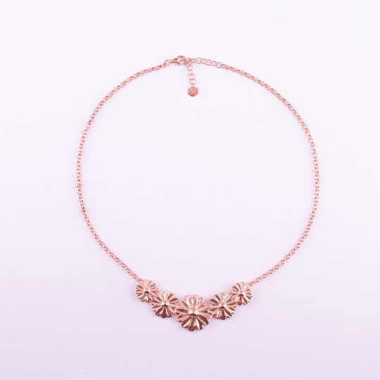 Collana Margherita Girocollo Oro Rosa