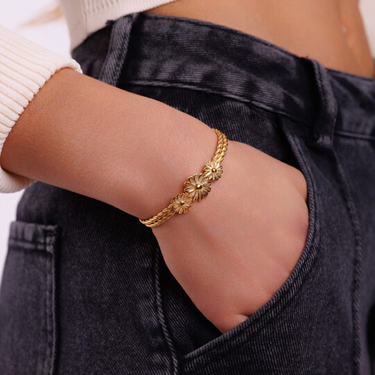 Bracciale schiava Margherita Oro Giallo