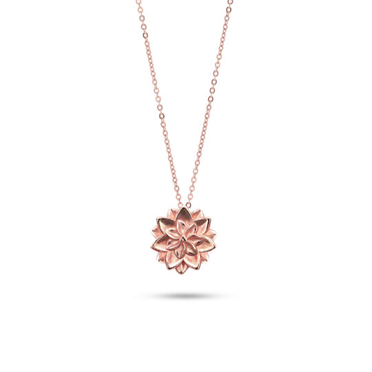 Collana Dalia pendente Oro Rosa