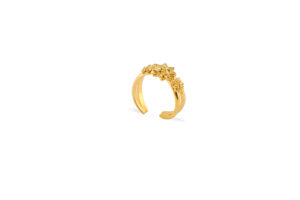 Anello Dalia intrecciato Placcato Oro Giallo