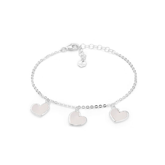 Bracciale Charms Cuore Bianco