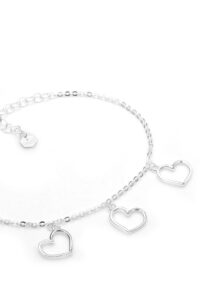 Bracciale Charms Cuore In Argento 925