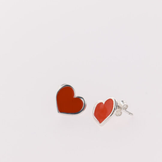 Orecchini Cuore Rosso